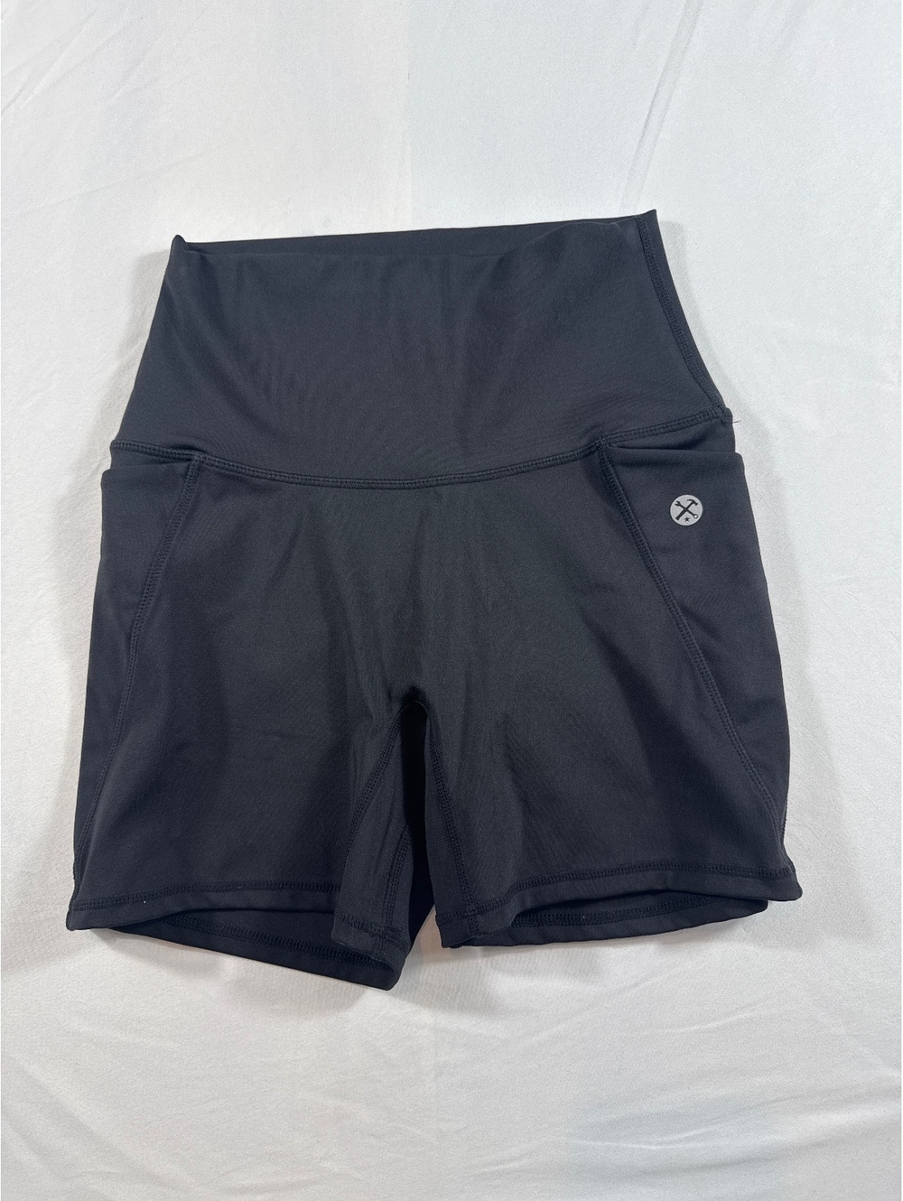 Dixxon Black High Waist Athletic Shorts Size Small